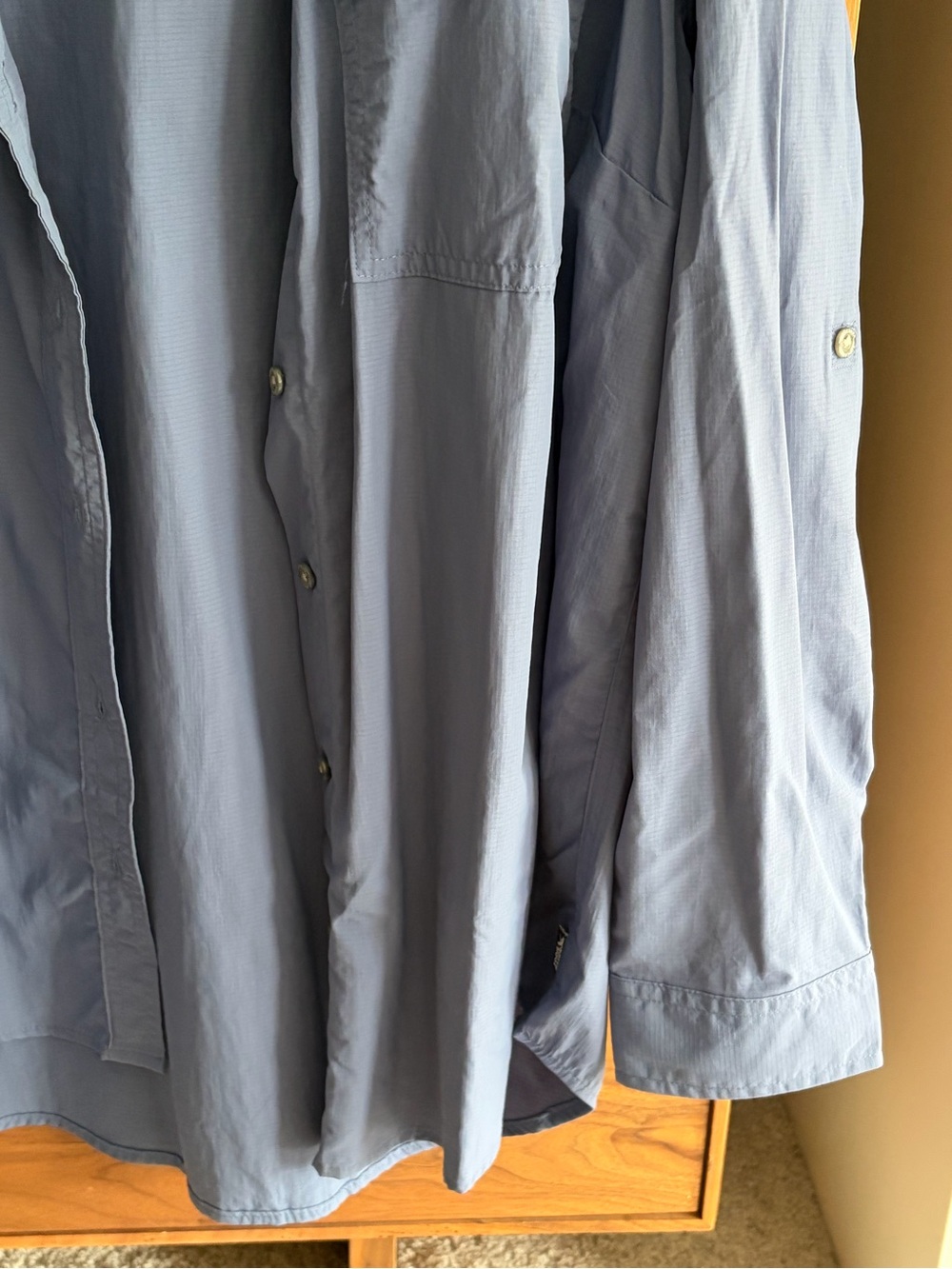 Eddie Bauer Classic Fit Button-Up Shirt in Slate Blue - Picture 7 of 10